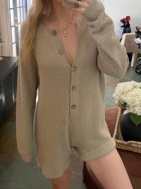 FP Beach Picnic Sweater Romper